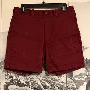 J Crew Burgundy Flex Cotton Shorts - 31